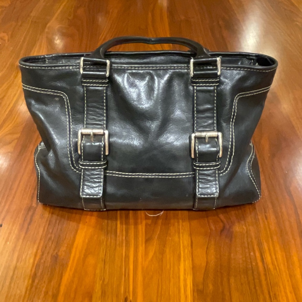 Michael Kors Black Leather Satchel